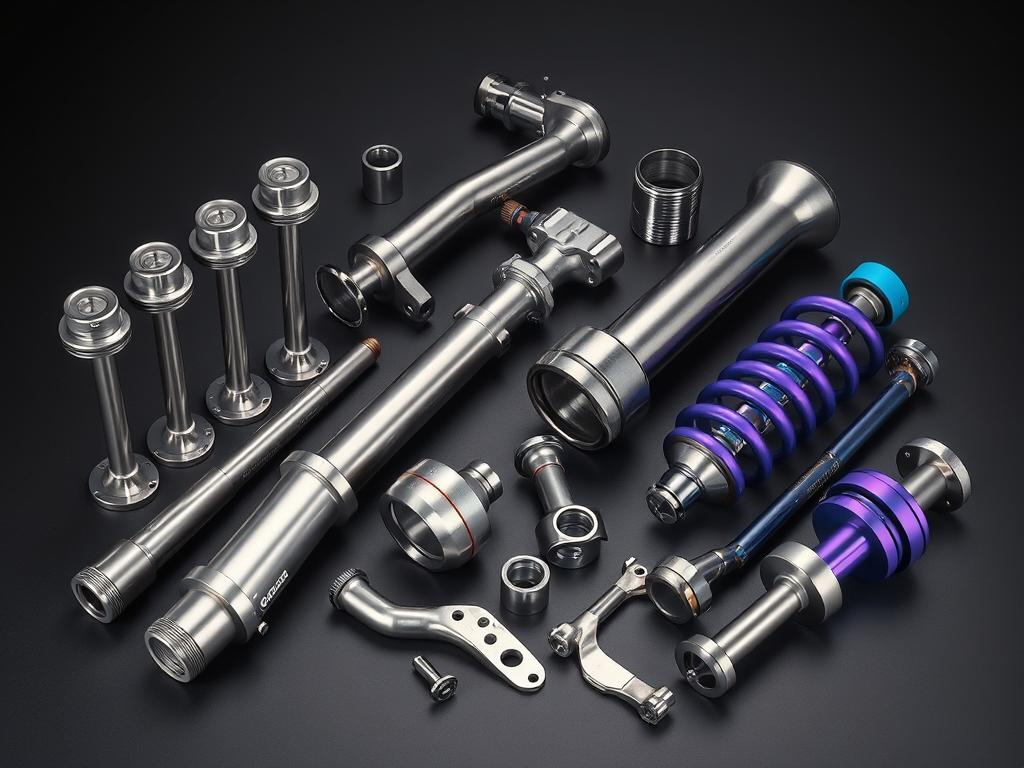 Custom titanium automotive components for high-performance applications