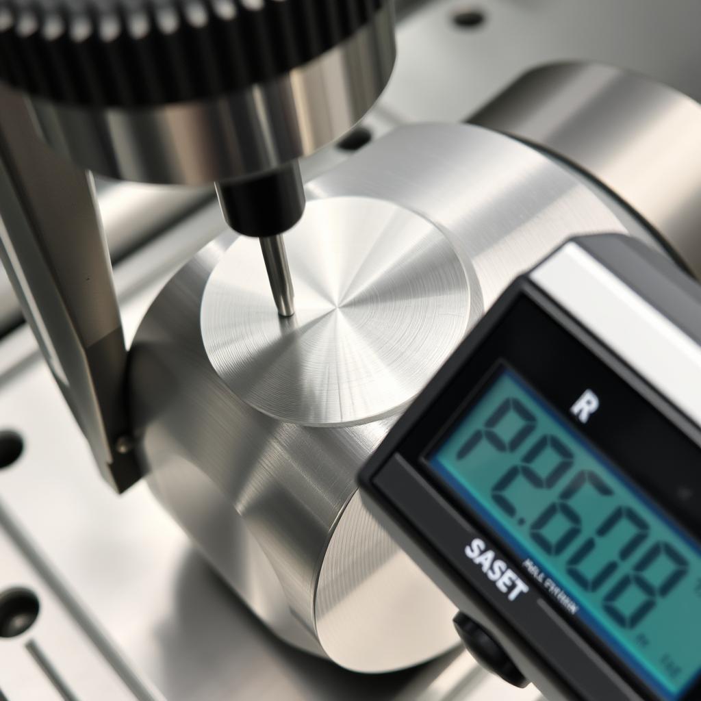 Surface finish inspection of stainless steel machined parts