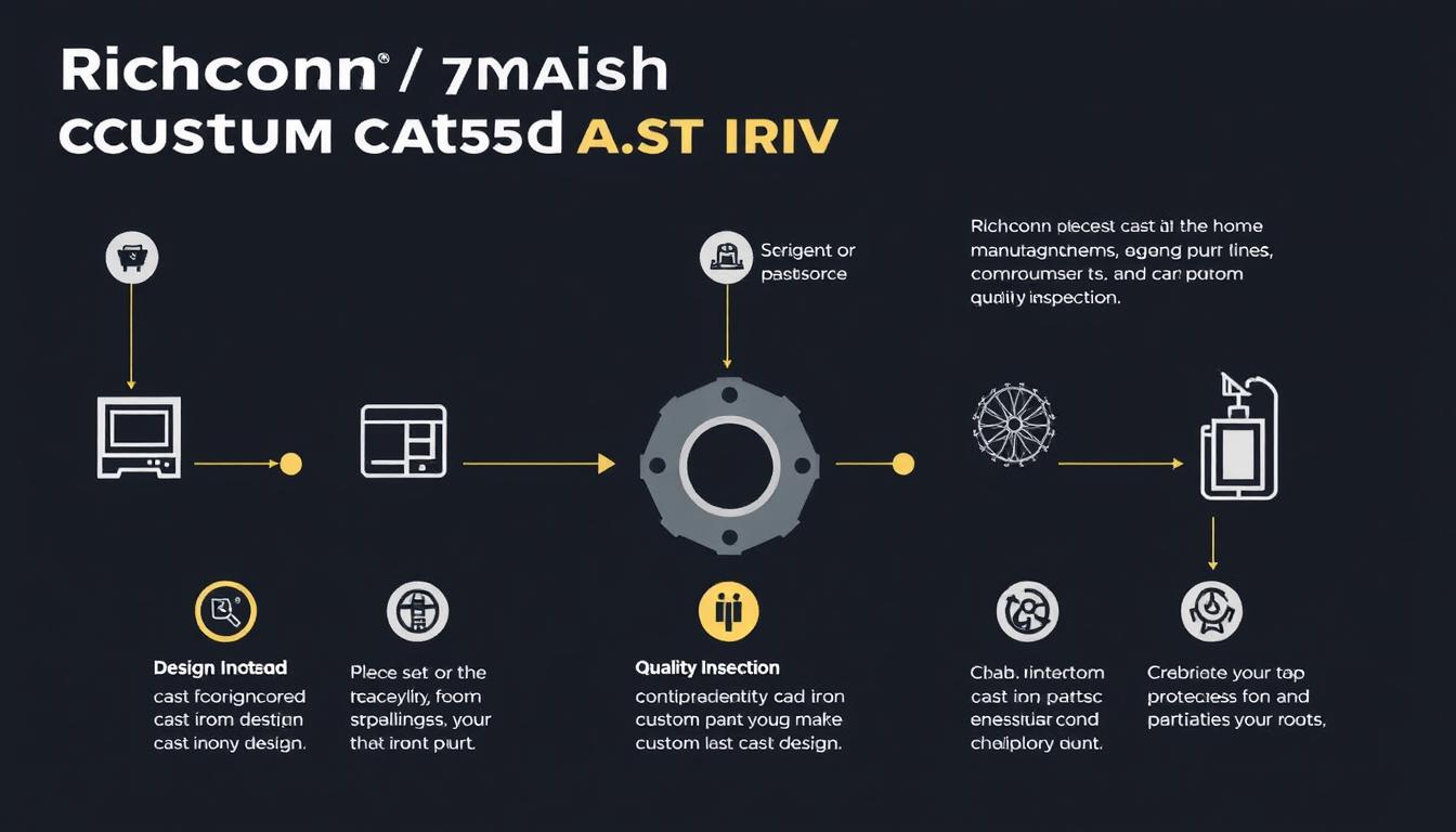 Richconn's manufacturing process for custom cast iron parts