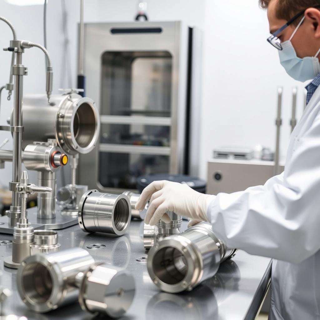 Hygienic properties of stainless steel machined parts