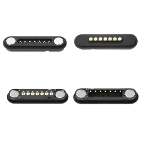 Pogo pin magnetic connector waterproof magnetic charging head adsorption magnet contact connector